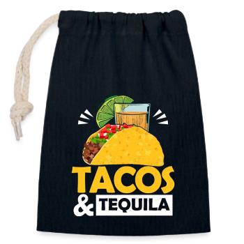 Tacos & Tequila Cinco De Mayo Party - Verschließbarer Geschenkbeutel aus Baumwolle (14x20cm) - Navy - Vorne