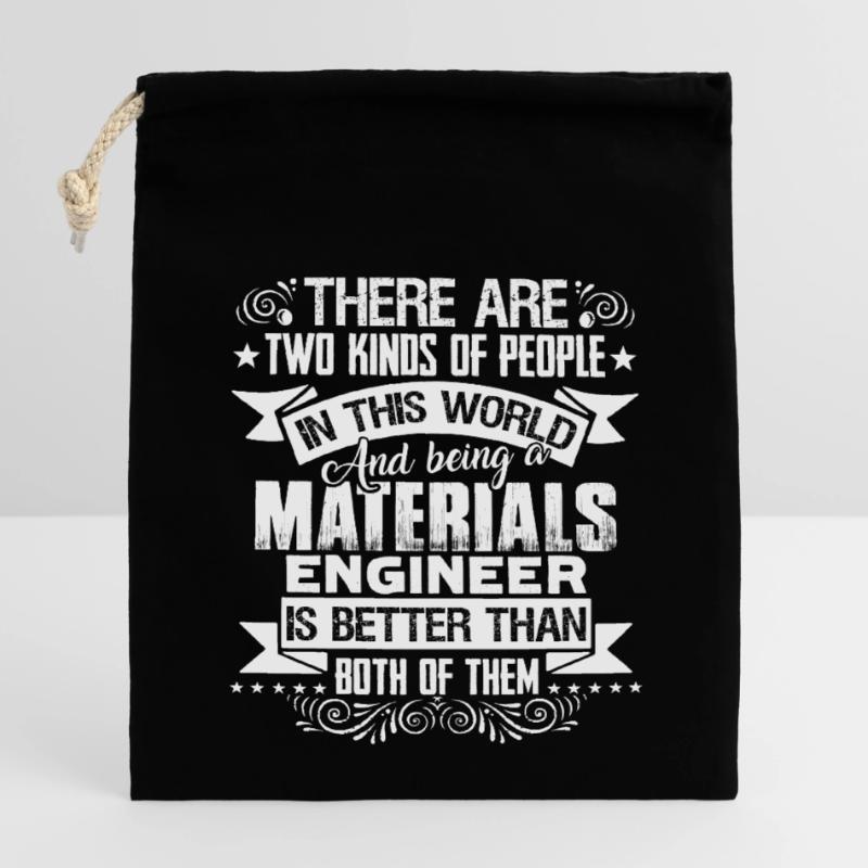 Materials Engineer Being A Materials Engineer Closable cotton gift bag (14x20cm)