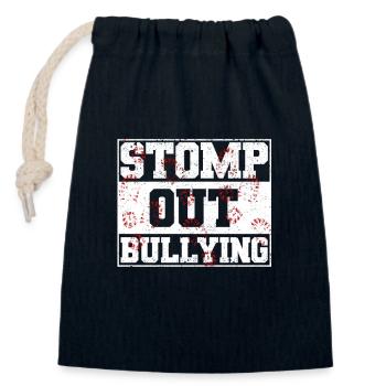 Stomp Out Bullying Funny Back To School Bildung - Verschließbarer Geschenkbeutel aus Baumwolle (14x20cm) - Navy - Vorne