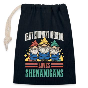 Schwermaschinenführer St. Patricks Day - Verschließbarer Geschenkbeutel aus Baumwolle (14x20cm) - Navy - Vorne