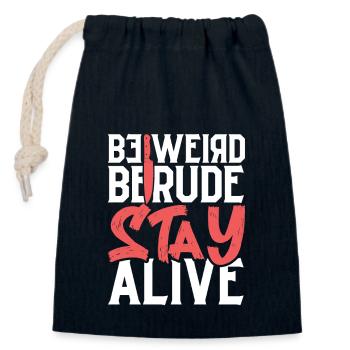 True Crime Murder Spy Crime Interest Gift Idea - Verschließbarer Geschenkbeutel aus Baumwolle (14x20cm) - Navy - Vorne