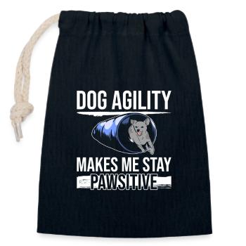 Dog Agility Trainer Design Für Dog Agility - Closable cotton gift bag (14x20cm) - navy - Front