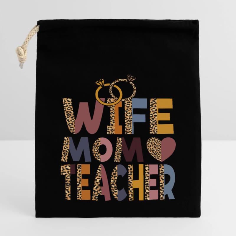 Mama Ehefrau Lehrerin Muttertag Beste Mutter aller Zeiten Verschließbarer Geschenkbeutel aus Baumwolle (14x20cm)