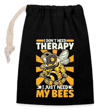 Honigbienen-imkerei Imker Honigbienen-bienenhaus - Verschließbarer Geschenkbeutel aus Baumwolle (14x20cm) - Schwarz - Vorne
