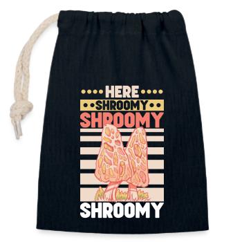 Morels Mushroom Picker Mushroom Farmer Mushroom - Closable cotton gift bag (14x20cm) - navy - Front