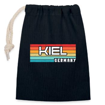 Kielerin Kieler Kiel - Closable cotton gift bag (14x20cm) - navy - Front