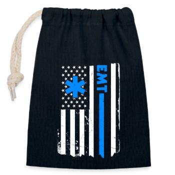 USA Notfallsanitäter Amerika - Verschließbarer Geschenkbeutel aus Baumwolle (14x20cm) - Navy - Vorne
