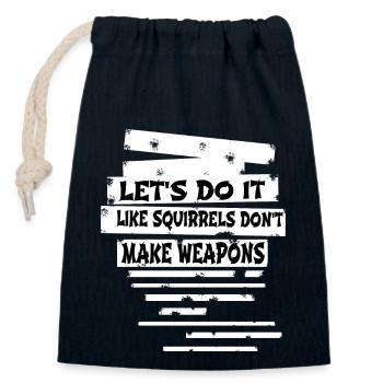 peace sign awesome peace for paris global peace - Closable cotton gift bag (14x20cm) - navy - Front