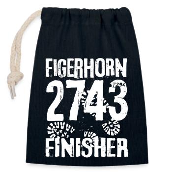 Figerhorn Wanderung Hohe Tauern Glocknergruppe - Verschließbarer Geschenkbeutel aus Baumwolle (14x20cm) - Navy - Vorne