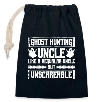 Geisterjagd-onkel-design Für Paranormale Ermittler - Verschließbarer Geschenkbeutel aus Baumwolle (14x20cm) - Navy - Vorne