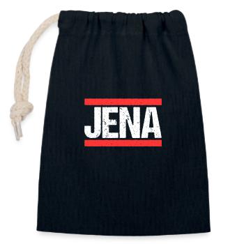 Jenaerin Jenaer Jena - Verschließbarer Geschenkbeutel aus Baumwolle (14x20cm) - Navy - Vorne