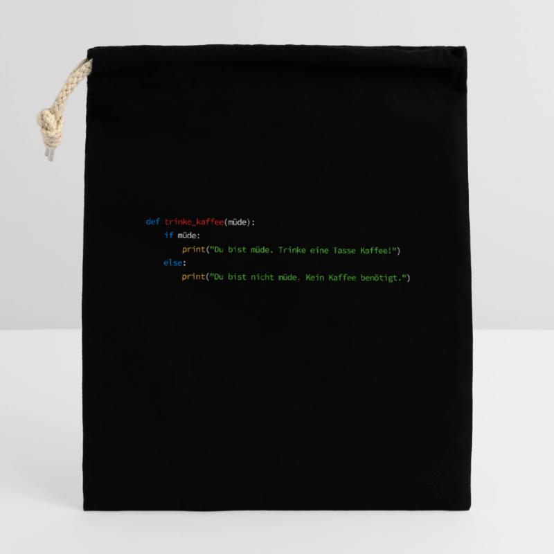 Programmierer Informatiker Nerd Softwareingenieur Verschließbarer Geschenkbeutel aus Baumwolle (14x20cm)