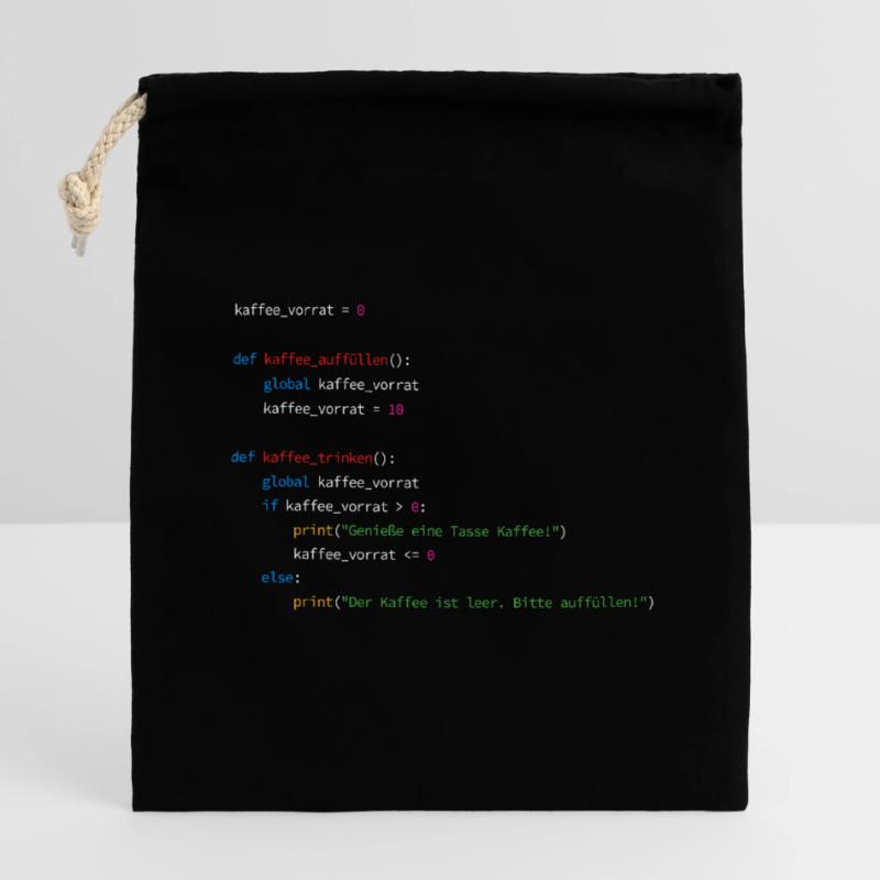 Programmierer Informatiker Nerd Softwareingenieur Verschließbarer Geschenkbeutel aus Baumwolle (14x20cm)