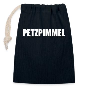 Petzpimmel - weiße Schrift - Epic Shirt - Verschließbarer Geschenkbeutel aus Baumwolle (14x20cm) - Navy - Vorne