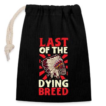 Indian Aborigines History of the Indigenous People - Closable cotton gift bag (14x20cm) - black - Front