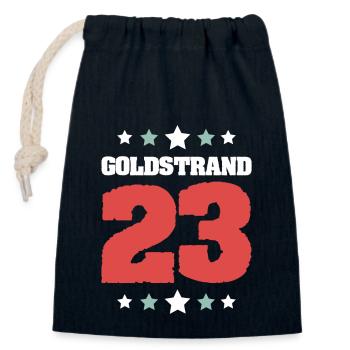 Golden Sands 23 Jersey 2023 - Closable cotton gift bag (14x20cm) - navy - Front