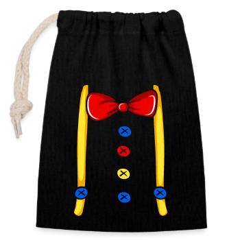 Clown Kostüm Halloween Liebhaber Lustig Schreck - Verschließbarer Geschenkbeutel aus Baumwolle (14x20cm) - Schwarz - Vorne