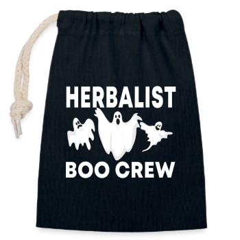 Kräuterkundler Boo Crew Halloween Kostüm - Verschließbarer Geschenkbeutel aus Baumwolle (14x20cm) - Navy - Vorne