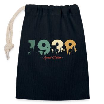 Geschenk Geburtstag 1938 85 Jahre - Verschließbarer Geschenkbeutel aus Baumwolle (14x20cm) - Navy - Vorne