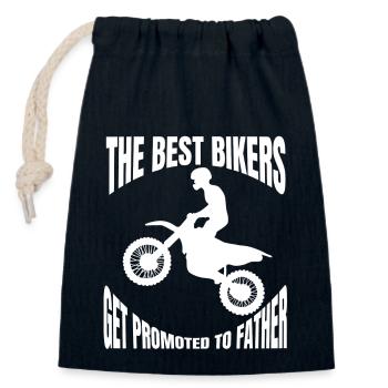 Motorradfahrer Motorrad Motorcross Motorradfan - Verschließbarer Geschenkbeutel aus Baumwolle (14x20cm) - Navy - Vorne
