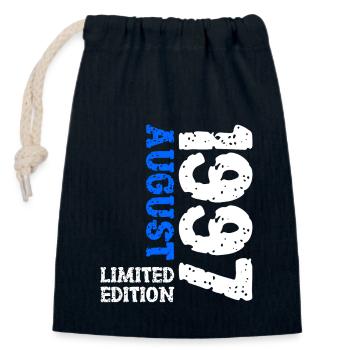 1997 August Limited Edition 26. Geburtstag Outfit - Verschließbarer Geschenkbeutel aus Baumwolle (14x20cm) - Navy - Vorne