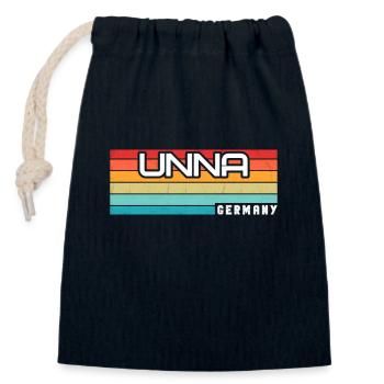 Unnaerin Unnaer Unna - Closable cotton gift bag (14x20cm) - navy - Front