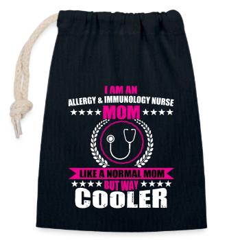 Lustige Allergie & Immunologie Krankenschwester - Verschließbarer Geschenkbeutel aus Baumwolle (14x20cm) - Navy - Vorne