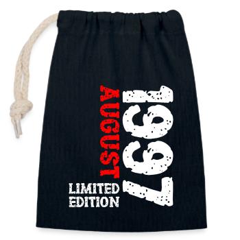 1997 August Limited Edition 26. Geburtstag Outfit - Verschließbarer Geschenkbeutel aus Baumwolle (14x20cm) - Navy - Vorne