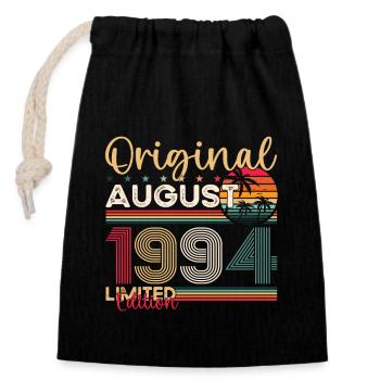 29ème Anniversaire Homme Légendaire Août Millésime 1994 - Sac cadeau en coton avec cordon (14 x 20 cm) - noir - Devant