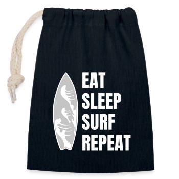 Surfer Surfbrett Wellenreiten surfen Surferin - Verschließbarer Geschenkbeutel aus Baumwolle (14x20cm) - Navy - Vorne