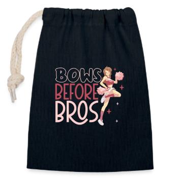 Tenue de pom-pom girl - Sac cadeau en coton avec cordon (14 x 20 cm) - bleu marine - Devant