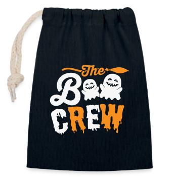 "The Boo Crew" - Süße Gespenster und Gruselspaß - Verschließbarer Geschenkbeutel aus Baumwolle (14x20cm) - Navy - Vorne