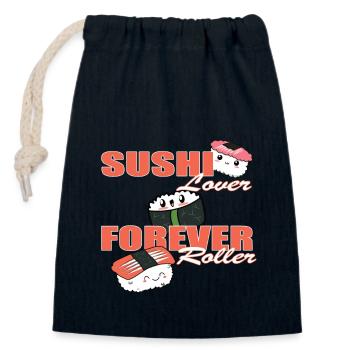 Forever sushi roller Aisan food lover - Closable cotton gift bag (14x20cm) - navy - Front