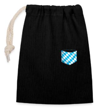 Free State of Bavaria Bavarian - Closable cotton gift bag (14x20cm) - black - Front