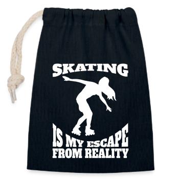 Roller Skate Inline Skater Gift Skate Inline Skater - Closable cotton gift bag (14x20cm) - navy - Front