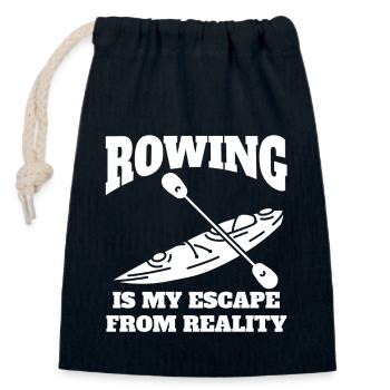 Rowing club Rowing team Rowing Rowing - Closable cotton gift bag (14x20cm) - navy - Front