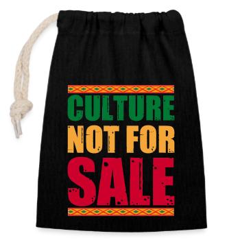 Black History Month Black History - Closable cotton gift bag (14x20cm) - black - Front