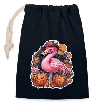 Flamingo Pink Flamingo Flamingo Halloween - Verschließbarer Geschenkbeutel aus Baumwolle (14x20cm) - Navy - Vorne