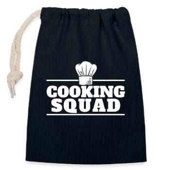 Cooking Squad Team Küchenfreunde Kulinarischer - Verschließbarer Geschenkbeutel aus Baumwolle (14x20cm) - Navy - Vorne