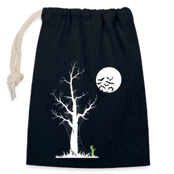 Zombie-Baum, Zombie-Wecker - Verschließbarer Geschenkbeutel aus Baumwolle (14x20cm) - Navy - Vorne