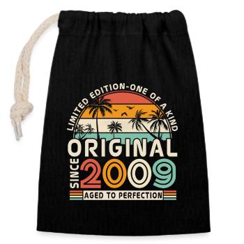 Born to legend - 2009 - Closable cotton gift bag (14x20cm) - black - Front