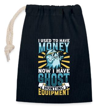 Geisterjäger Equipment - Geisterjagd - Verschließbarer Geschenkbeutel aus Baumwolle (14x20cm) - Navy - Vorne