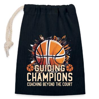 Führen von Champions: Coaching jenseits des Platze - Verschließbarer Geschenkbeutel aus Baumwolle (14x20cm) - Navy - Vorne