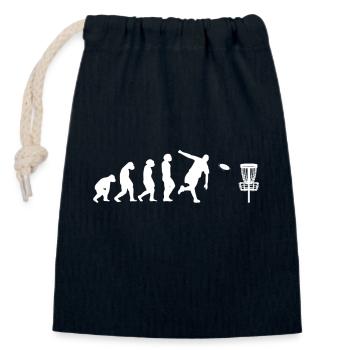 Disc-Golf-Spieler Disc-Golfer Game Evolution - Verschließbarer Geschenkbeutel aus Baumwolle (14x20cm) - Navy - Vorne