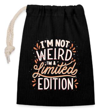 Limited Edition Graffiti Edition - Closable cotton gift bag (14x20cm) - black - Front