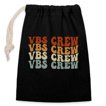VBS-Besatzung - Verschließbarer Geschenkbeutel aus Baumwolle (14x20cm) - Schwarz - Vorne
