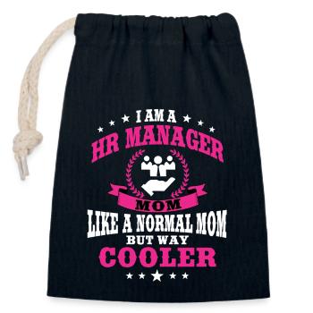 Lustige HR Managerin Mama Frauen - Verschließbarer Geschenkbeutel aus Baumwolle (14x20cm) - Navy - Vorne