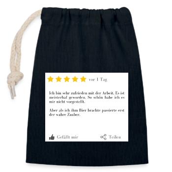 Lustige Tshirts | Lustige T-Shirts | Arbeit | fun - Verschließbarer Geschenkbeutel aus Baumwolle (14x20cm) - Navy - Vorne