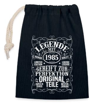 Legende Seit 1985 Geschenk - Verschließbarer Geschenkbeutel aus Baumwolle (14x20cm) - Navy - Vorne