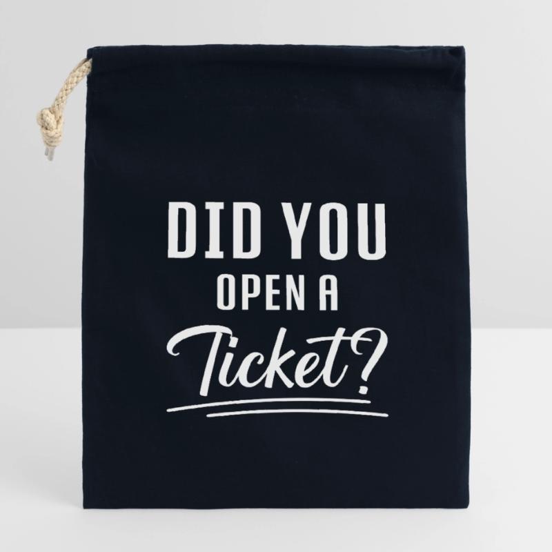 Network Administrator System Administrator Network Closable cotton gift bag (14x20cm)